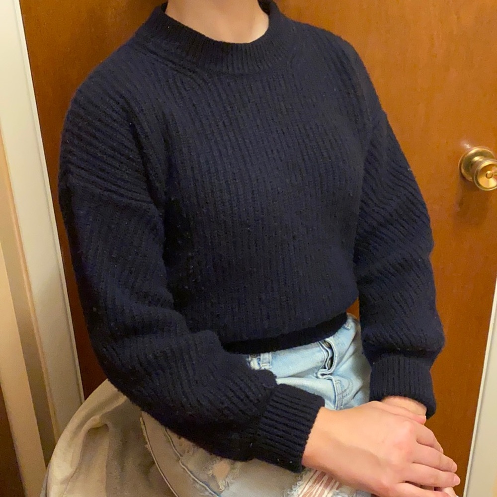 Navy sweater